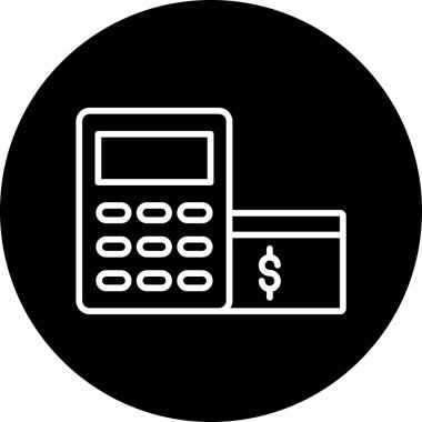 Basit hesap makinesi vektör illüstrasyonu