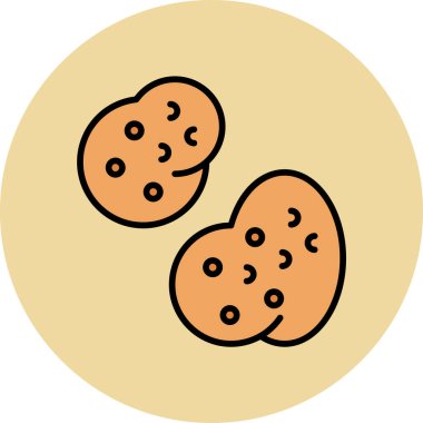 Patates vektör simgesi basit tasarım çizimi