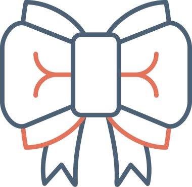 Kurdele yayı. Web simgesi basit illüstrasyon