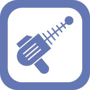 Lazer silahı, silah ikonu, vektör illüstrasyonu