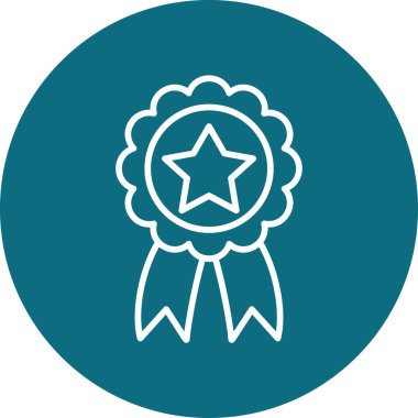 Rozet. Web simgesi basit illüstrasyon