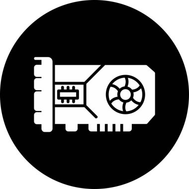 Grafik Kart. Web simgesi basit illüstrasyon 