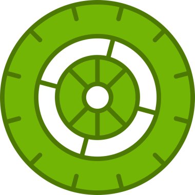 Tekerlek. Web simgesi basit illüstrasyon 