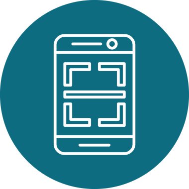 Taranıyor. Web simgesi basit illüstrasyon