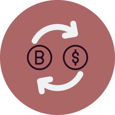 para birimi değişim simgesi ana hat biçiminde