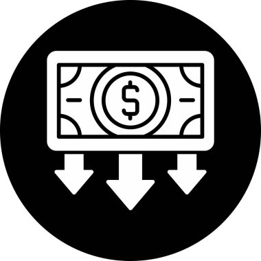 İflas grafiği soyut renk tarzında, web tasarımı için uygun.