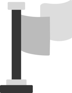 Bayrak. Web simgesi basit illüstrasyon