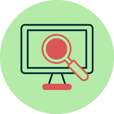 Doğrulama düz tasarım ikonu vektörü