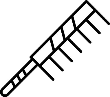 saç tarak ikonu vektör illüstrasyonu  