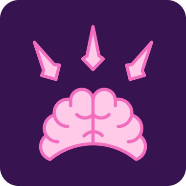 İçgörü. Web simgesi basit illüstrasyon