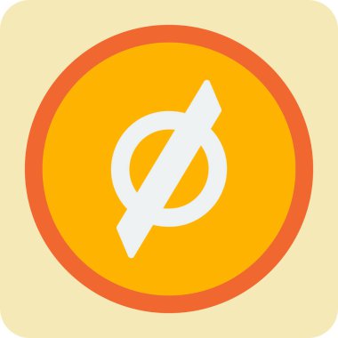 boş işaret simgesi, vektör illüstrasyonu basit tasarım