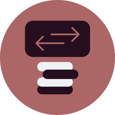 Basit Aktarım simgesi vektör çizimi