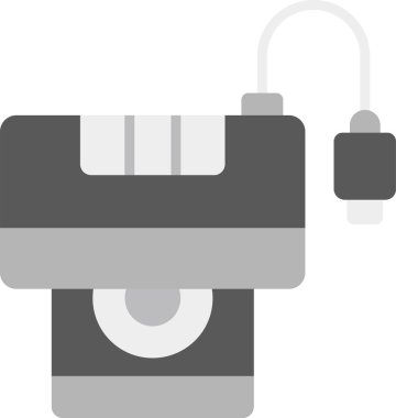 Cd Okuyucu web simgesi, basit vektör illüstrasyonu