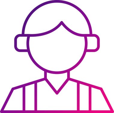 Erkek avatar simgesi basit illüstrasyon