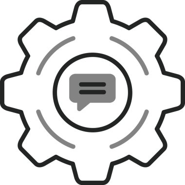 Tartışma. Web simgesi basit illüstrasyon