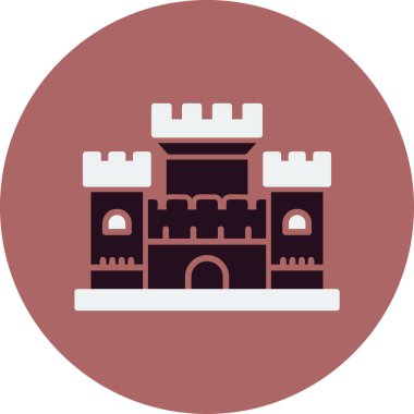 kale ikonu vektör illüstrasyonu 