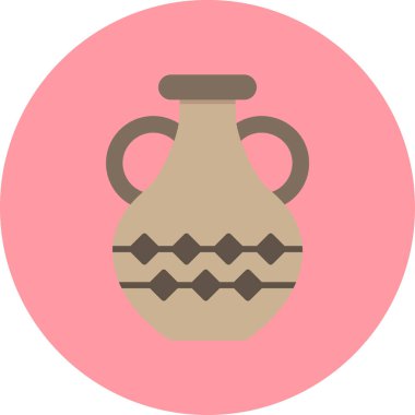 Vazo. Web simgesi basit illüstrasyon