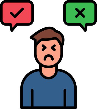 Karar adamı ikonu. Basit tasarım