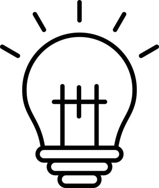 Ampul Ağı simgesi, vektör illüstrasyonu