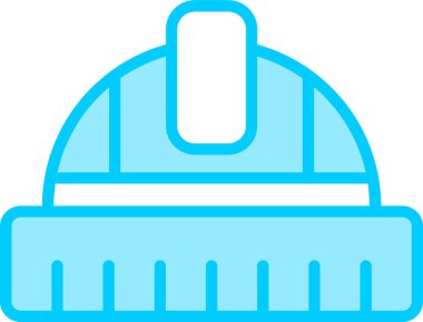 İnşaat miğferi ikon vektör illüstrasyonu