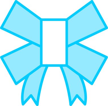 Kurdele yayı. Web simgesi basit illüstrasyon