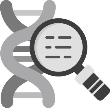 DNA aramasının soyut dijital vektör çizimi