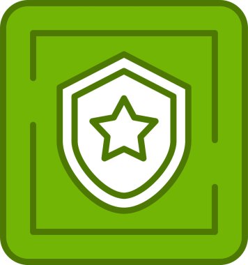 Polis İstasyonu Simgesi vektör illüstrasyonu