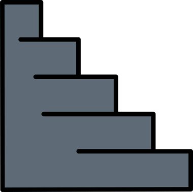 merdiven simgesi çizimi