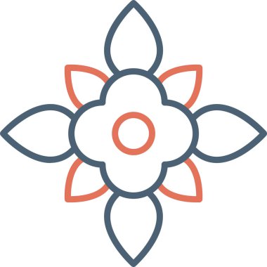 Süt otu çiçeği. Web simgesi basit illüstrasyon