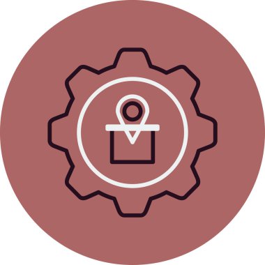 İzleme. Web simgesi basit illüstrasyon