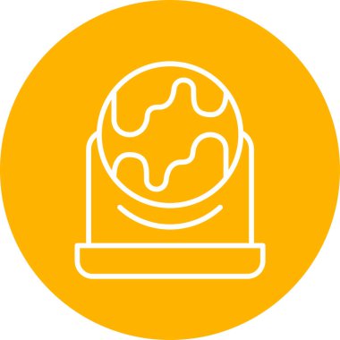 Basit bir Global simgesi. vektör tasarımı