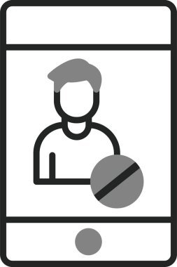 Bloke edilmiş web simgesi basit vektörü