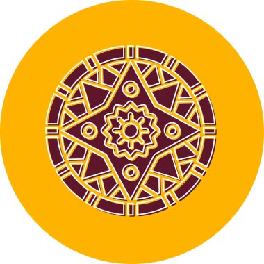 mandala tasarımı, web basit illüstrasyonu