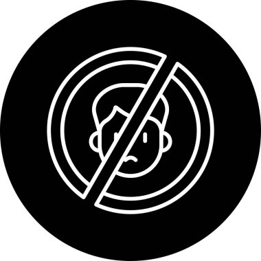 Depresyon Modern Simge, Beyaz Arkaplan Vektör İllüstrasyonu 