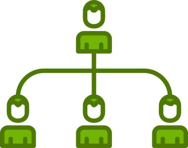 hiyerarşi. Web simgesi basit illüstrasyon