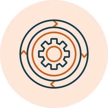 Pasta grafiği vektör illüstrasyonu