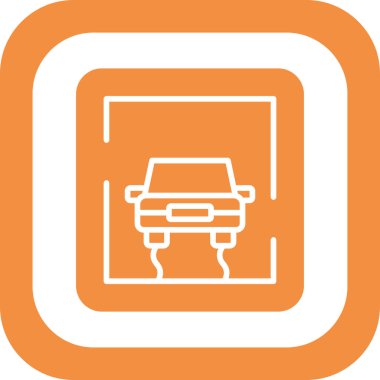  Kaygan İmzalı Web simgesi vektör illüstrasyonu