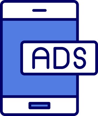 Temiz ve basit ad vektör simgesi