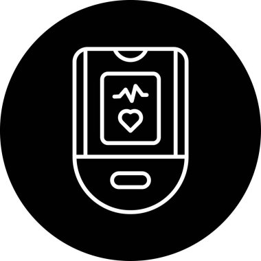 Nabız Oksimetre ağ ikonu vektör çizimi