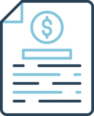 Bill simgesi, vektör illüstrasyonu basit tasarım