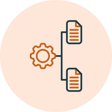 Dosya yönetiminin özet vektör illüstrasyonu