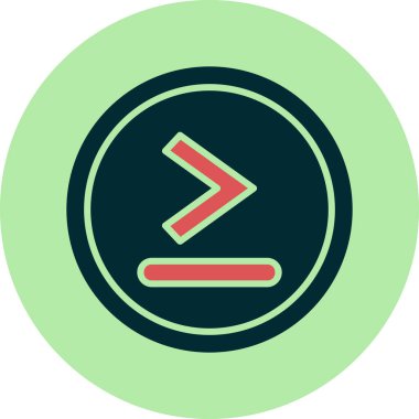 Simge simgesinden daha büyük, vektör illüstrasyonu basit tasarım