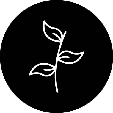 Bitki. Web simgesi basit illüstrasyon 