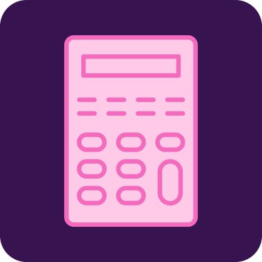Calculator icon, vector illustration simple design