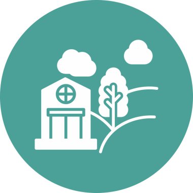 Çevresel ekoloji ikonu vektör illüstrasyonu 