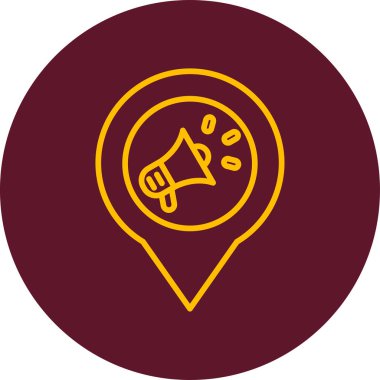 Kampanya, promosyon, megafon vektör illüstrasyonu 