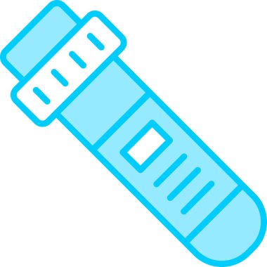 Test tübü simgesi, vektör illüstrasyonu