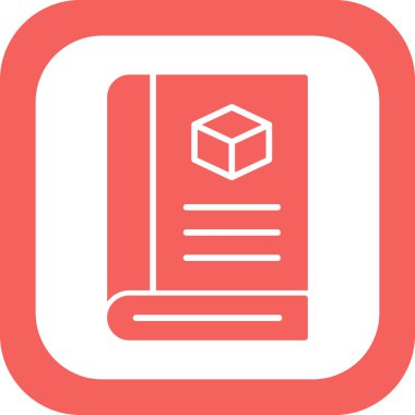 Basit Defter simgesinin vektör illüstrasyonu