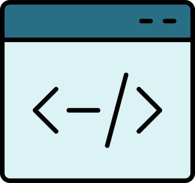 Tarayıcı modern simgesinin vektör illüstrasyonu