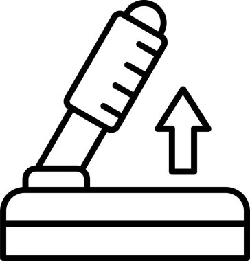 El freni web simgesi vektör çizimi